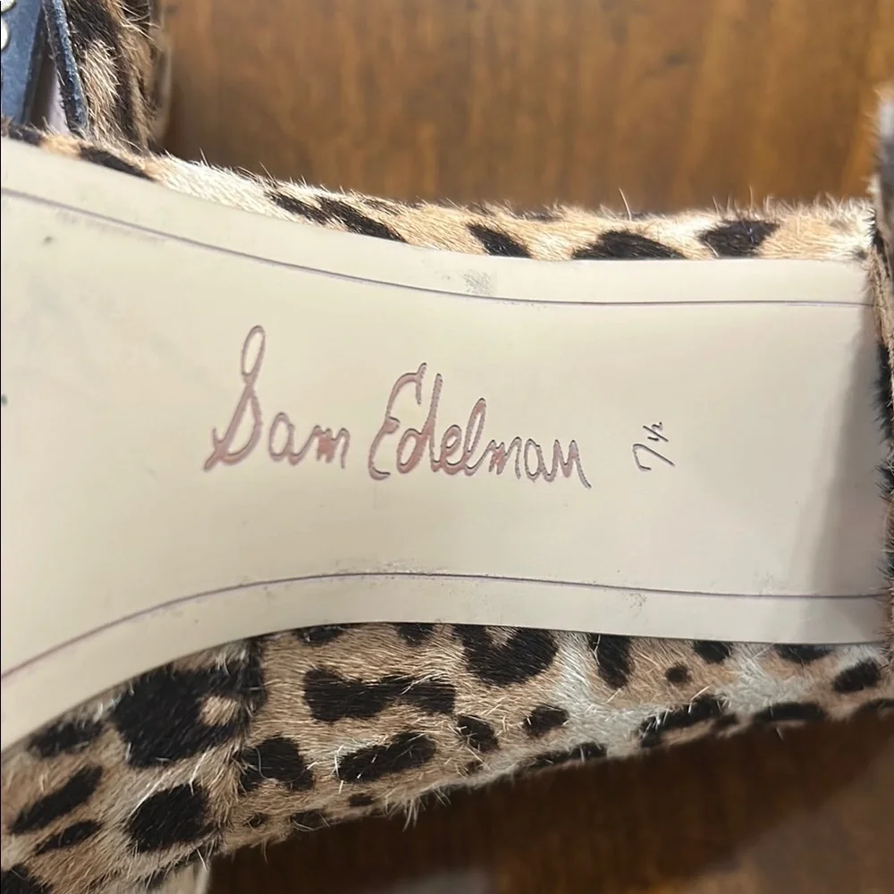 Sam Edelman Brown and Tan Heels - Picture 7 of 9